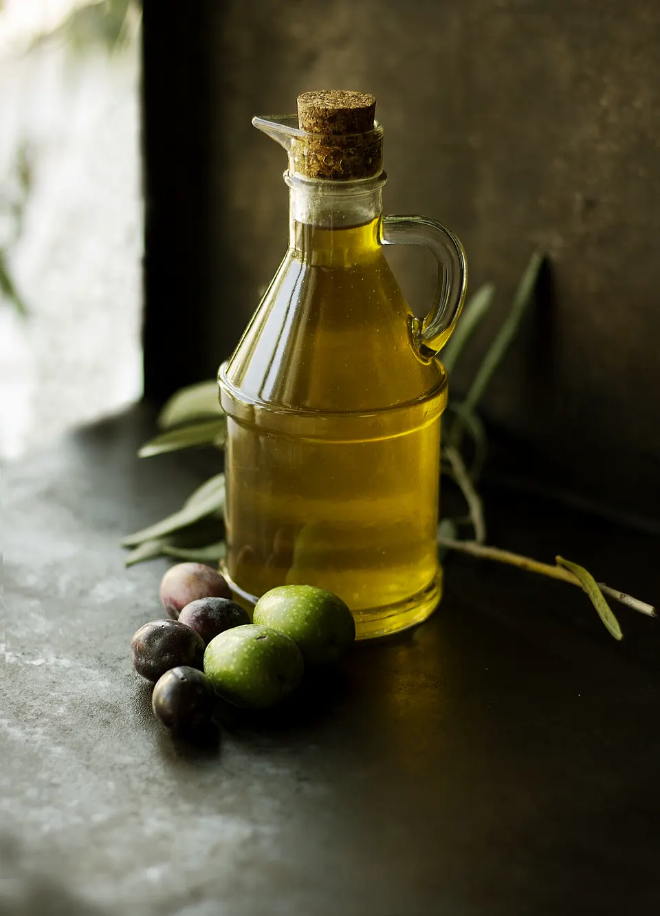 Olive oil bottle ad
